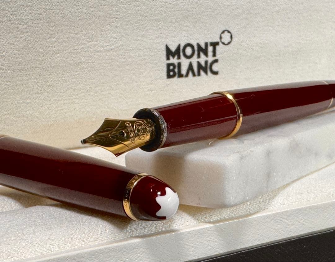 【美品】モンブランNO144 万年筆(ボルドー軸)