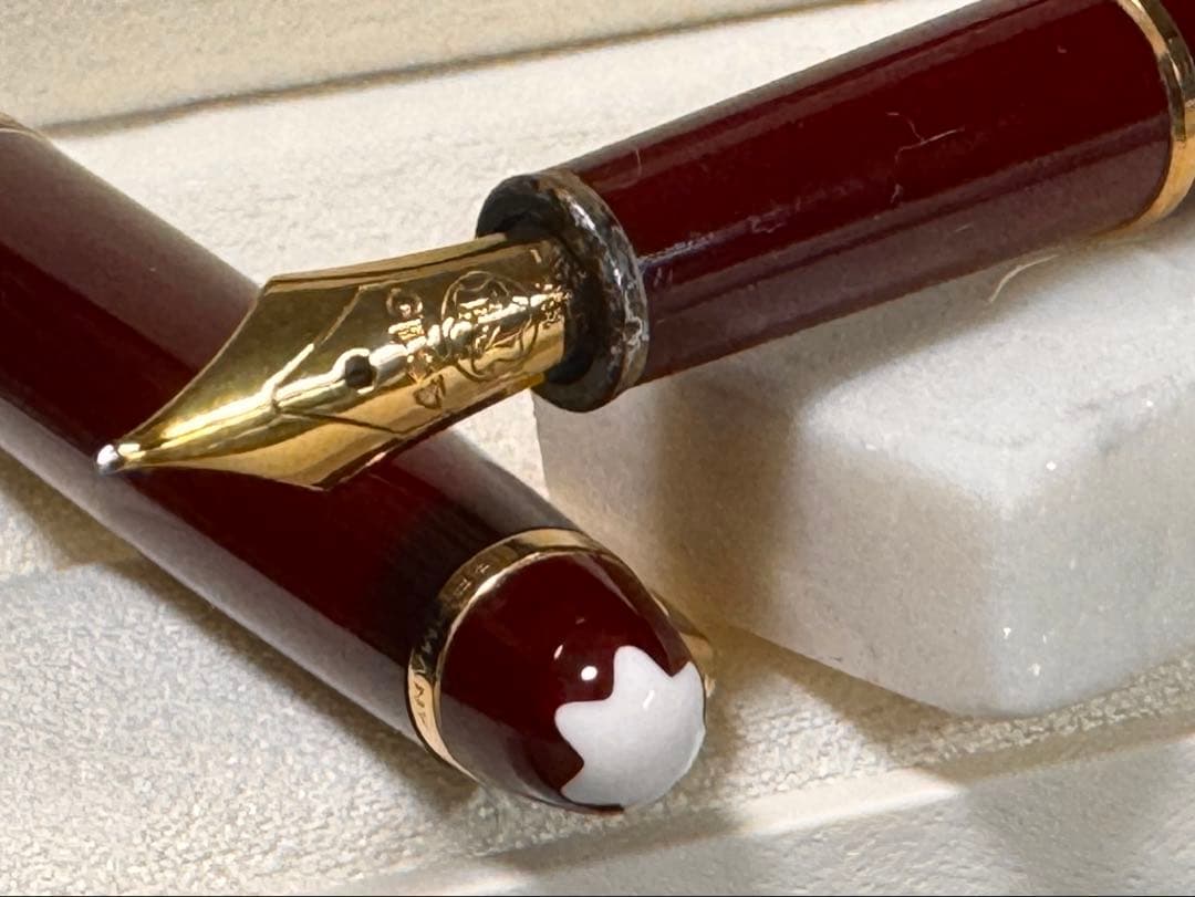 【美品】モンブランNO144 万年筆(ボルドー軸)