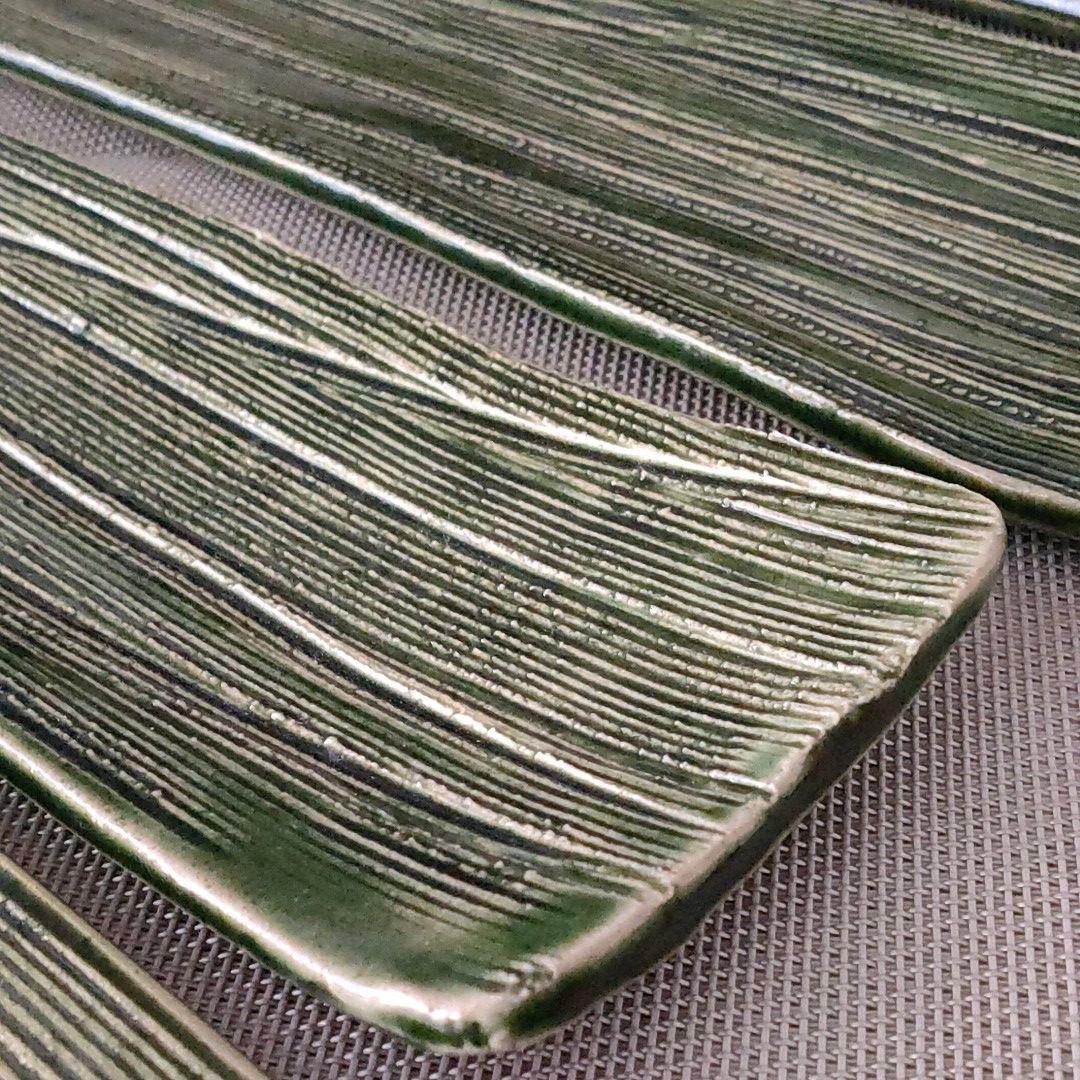 総織部　櫛目皿 ５枚組