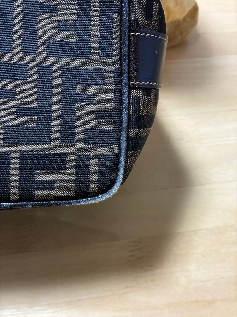 FENDI フェンディ ズッカ 柄バニティバッグ ブラウン 茶