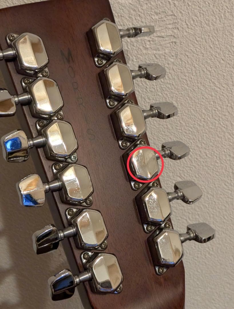 モーリス B-25 12弦 アコースティックギター & SHUBB製カポ