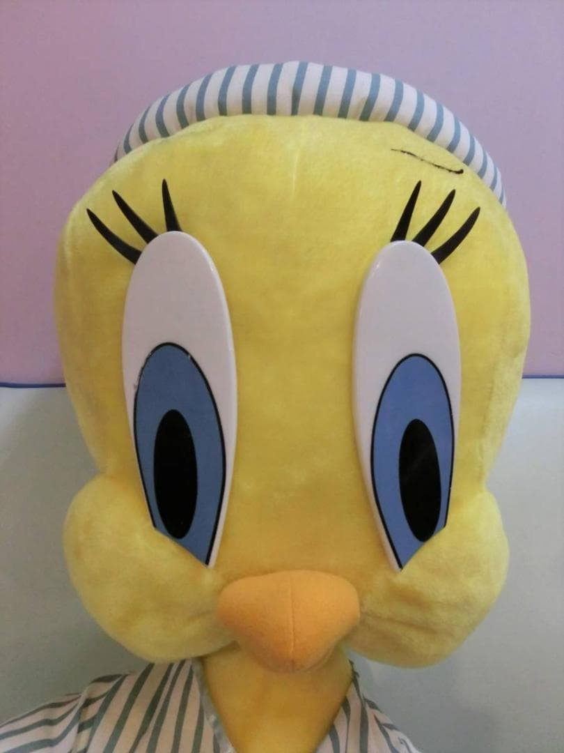 ルーニーテューンズ◆トゥイーティー 超特大1m ぬいぐるみ人形 90s