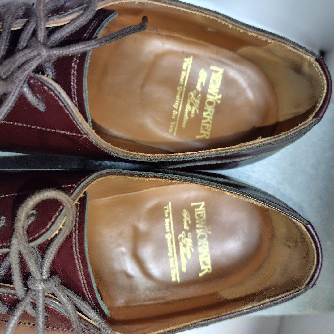 美品 NEWYORKER NY206 Uチップ 28.0cm ボルドー
