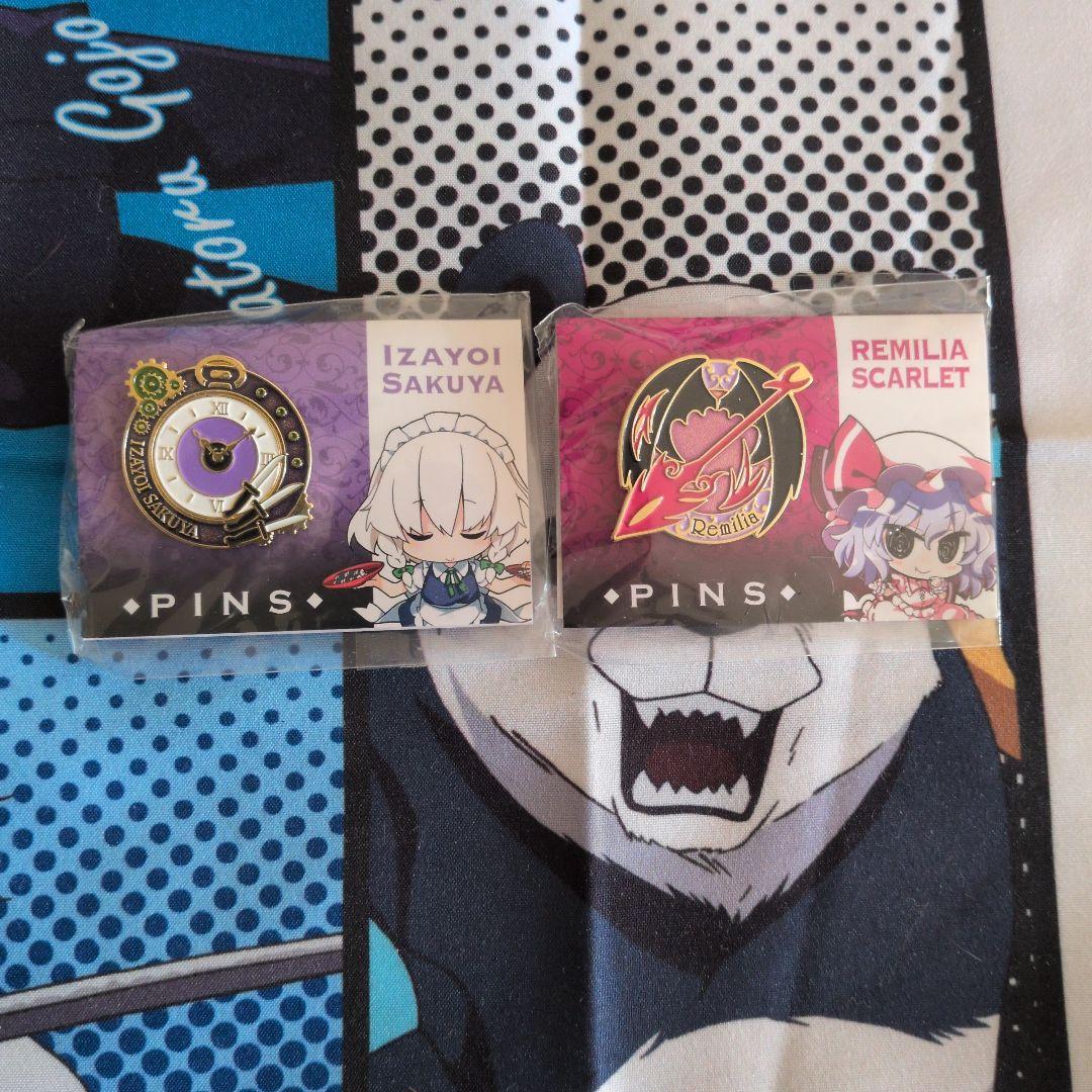 東方Project　東方　レミリア　咲夜　ピンズ　2個セット