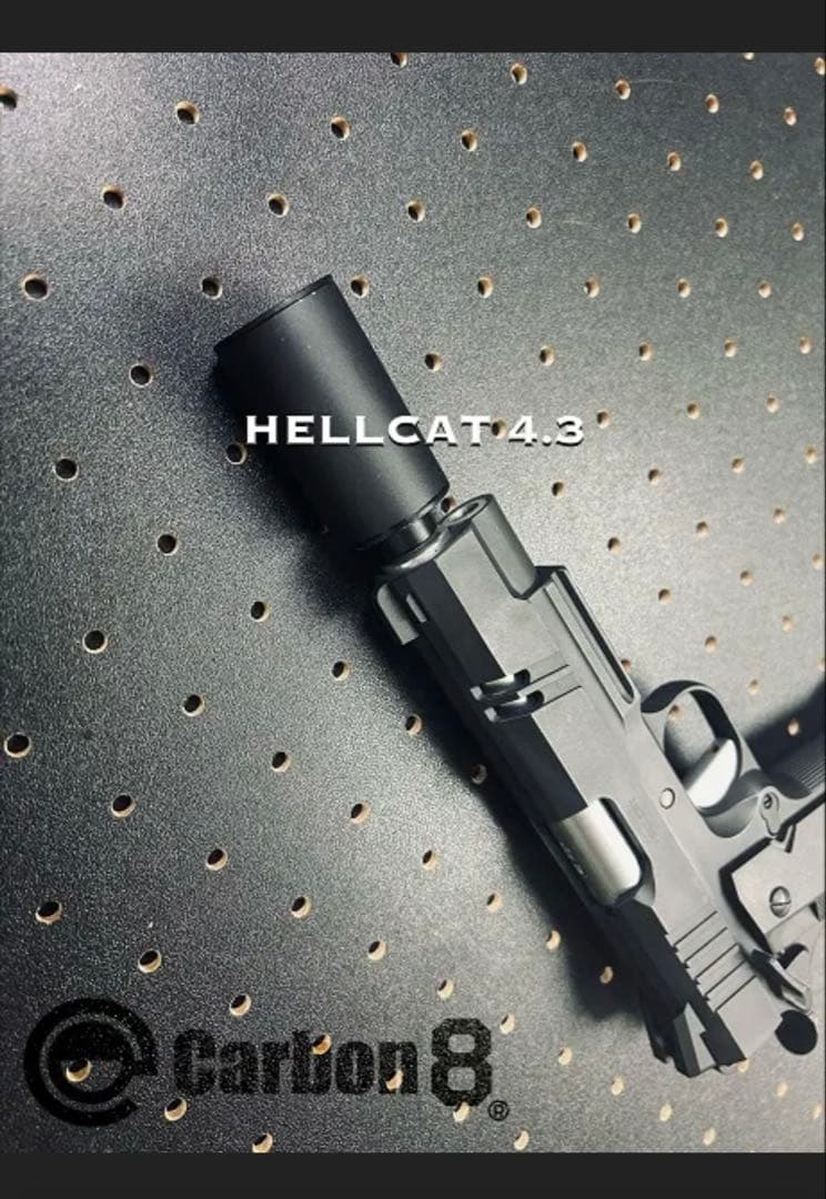 Carbon8 HELLCAT 4.3 ブラックモデルガン+ トレーサー