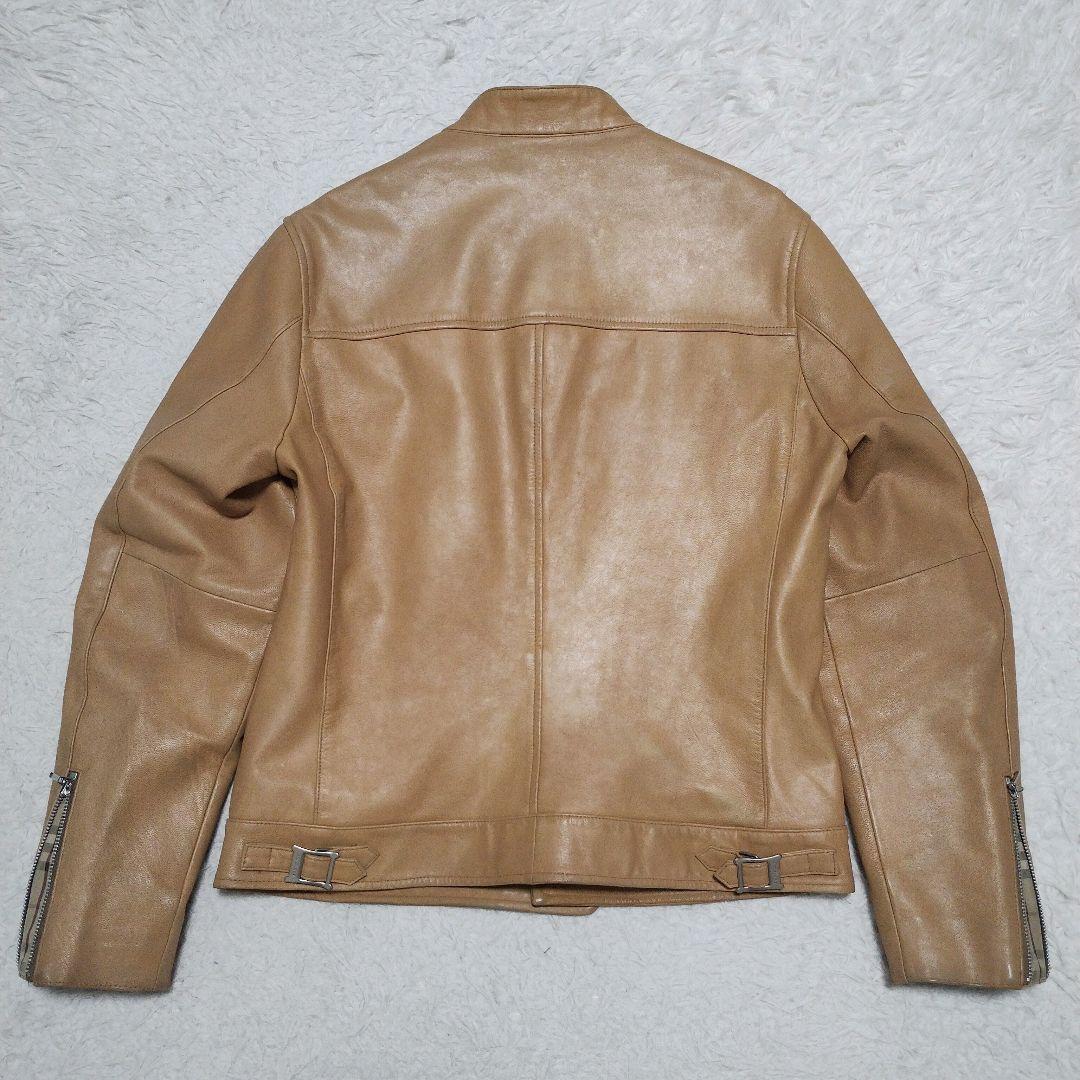 バーバリーブラックレーベル レザージャケット ラムレザーノバチェック