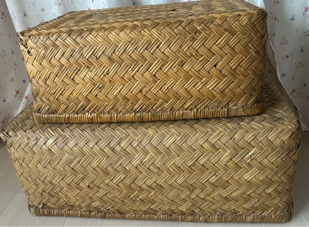 ビンテージ！古道具！年代物　柳行李　つづら　2個　大きいサイズ