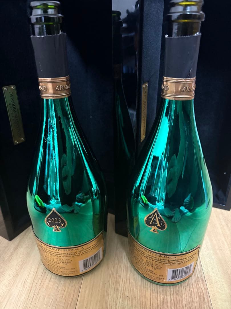 アルマンドシャンパン　空瓶　ケース付き　6本セット