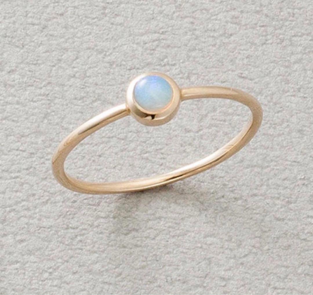 ete K10YG オパールリング 7号
