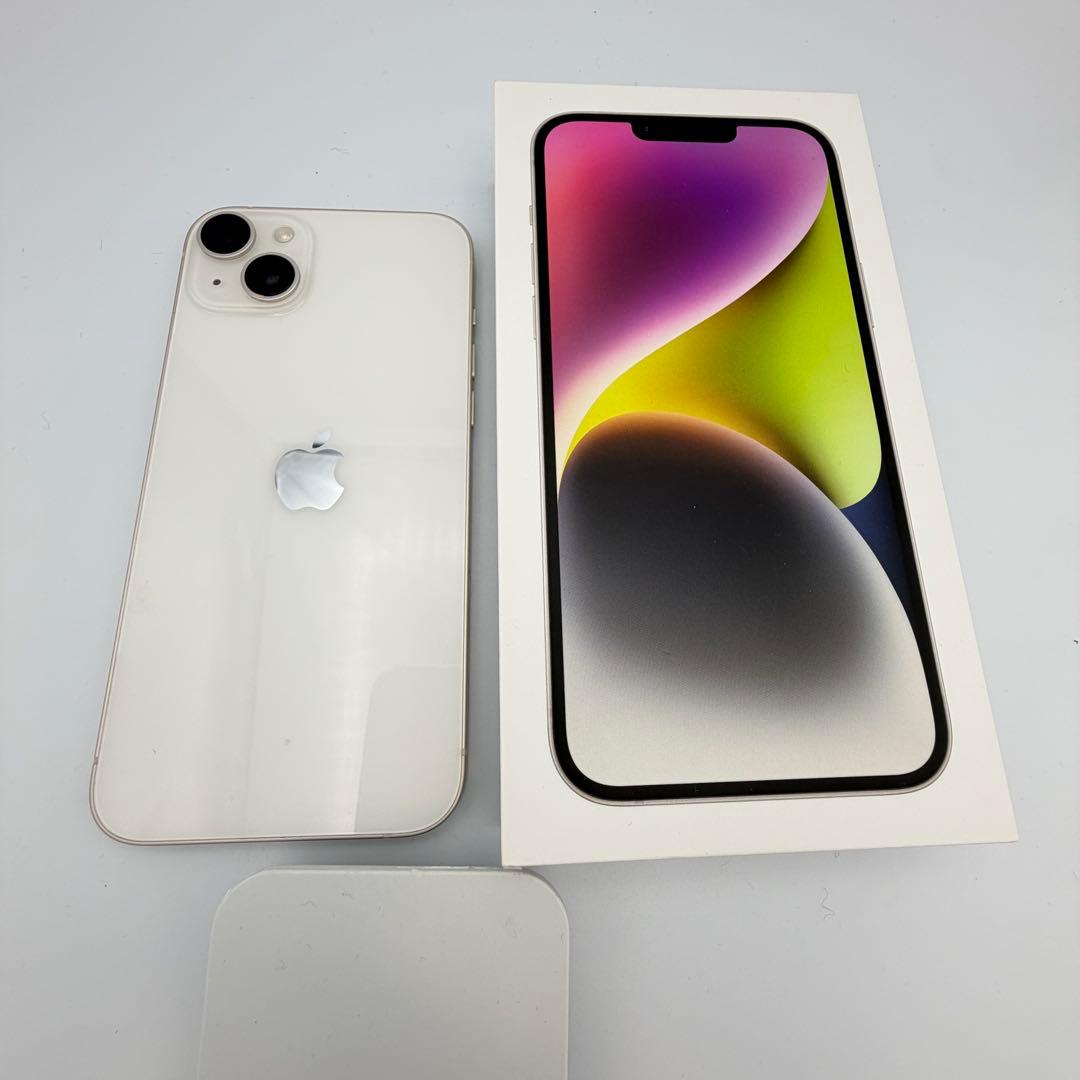 iphone14plus 本体128GBホワイトバッテリー残量89%SIMフリー