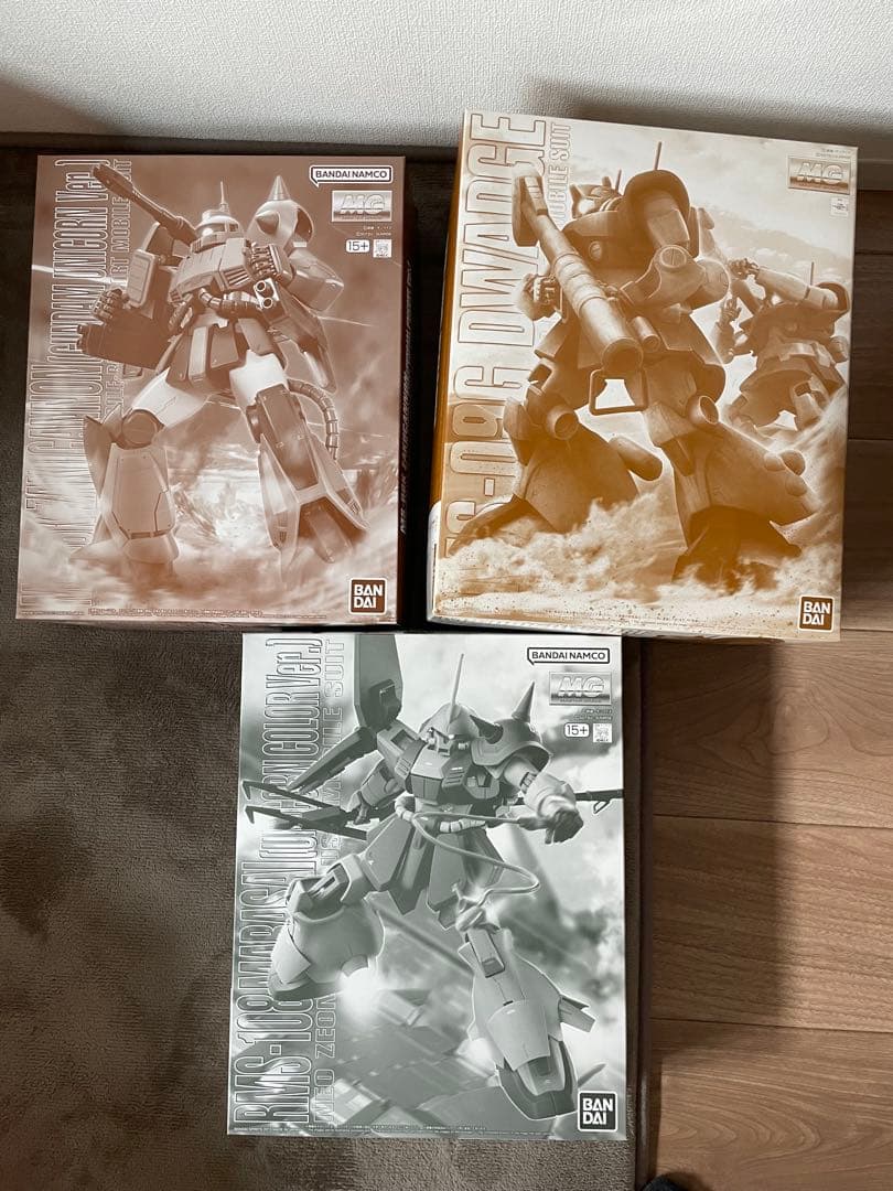 MG 3体セット　ドワッジ&マラサイ&ザクキャノン