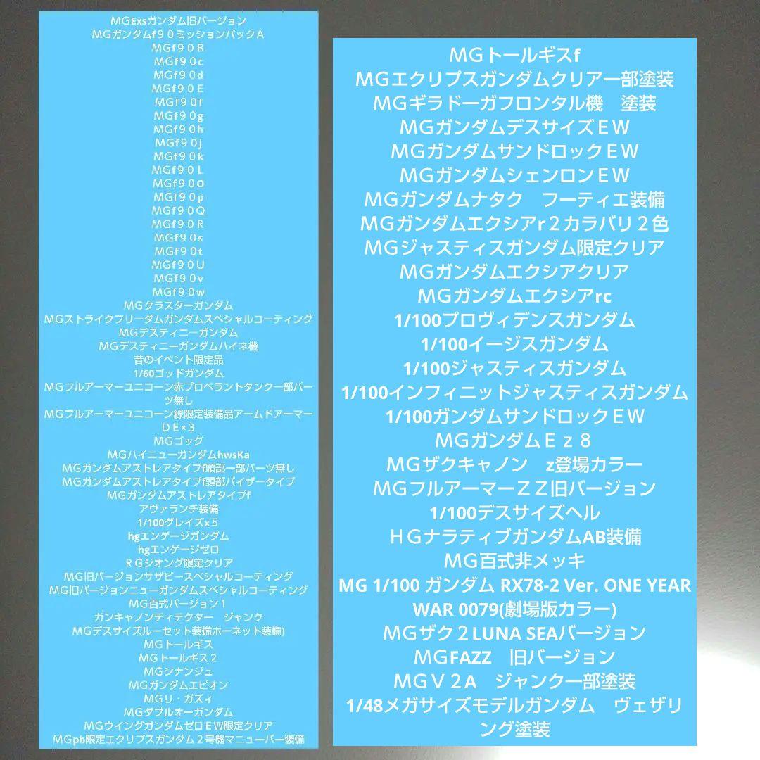 ガンプラセットＭＧＲＧＨＧ1/1001/60画像その２も御覧ください❗️