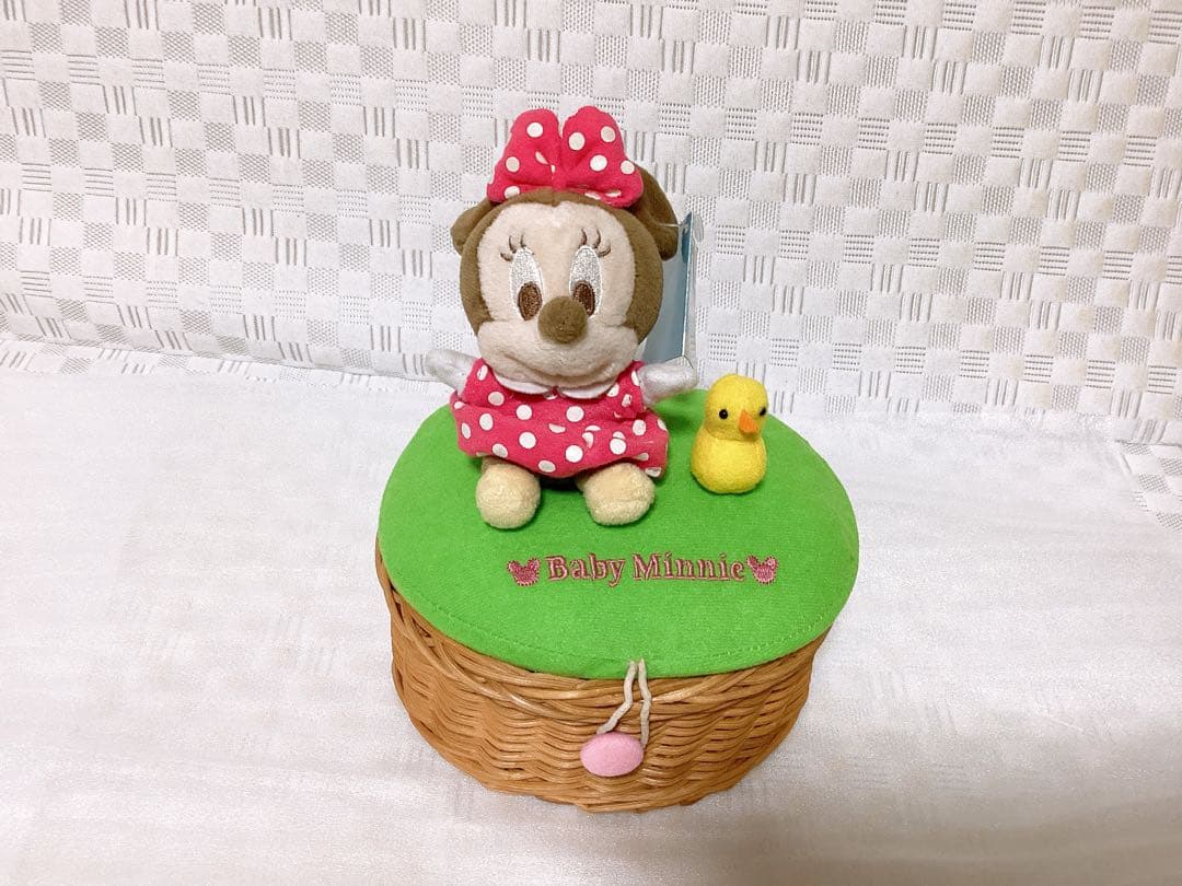 平成レトロ❤︎DiSNEY❤︎ 非売品 ミニーマウス ぬいぐるみ 小物入れ タグ付き