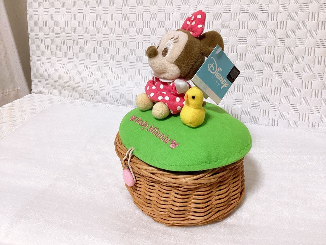 平成レトロ❤︎DiSNEY❤︎ 非売品 ミニーマウス ぬいぐるみ 小物入れ タグ付き