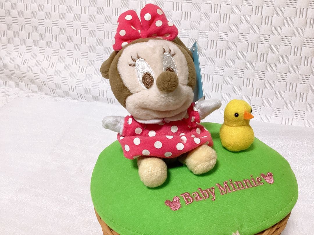 平成レトロ❤︎DiSNEY❤︎ 非売品 ミニーマウス ぬいぐるみ 小物入れ タグ付き