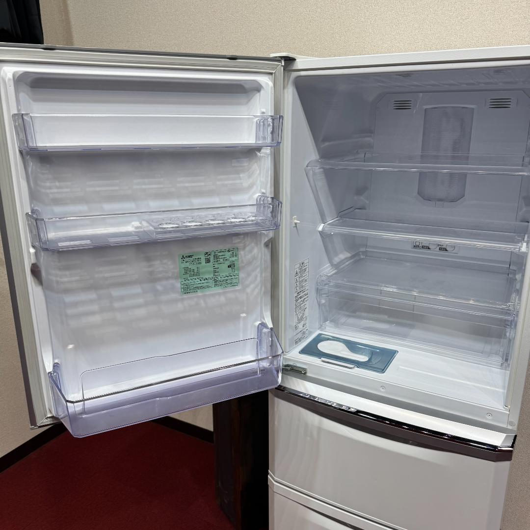 東京23区送料無料　美品三菱　3ドア冷蔵庫　335L　製氷機有　MR-C34YL