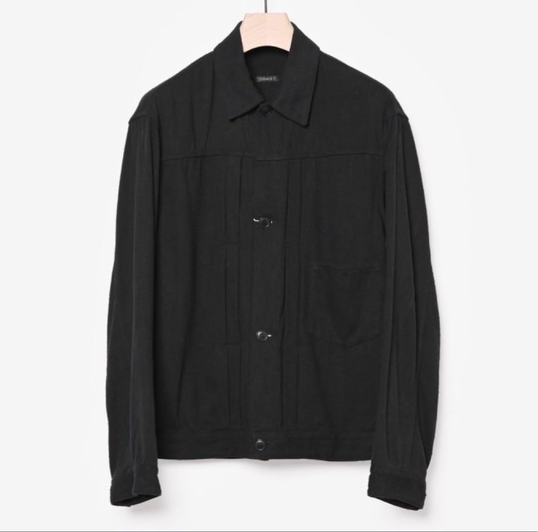 【COMOLI】シルクネップTYPE-1ST（black）size1 24SS
