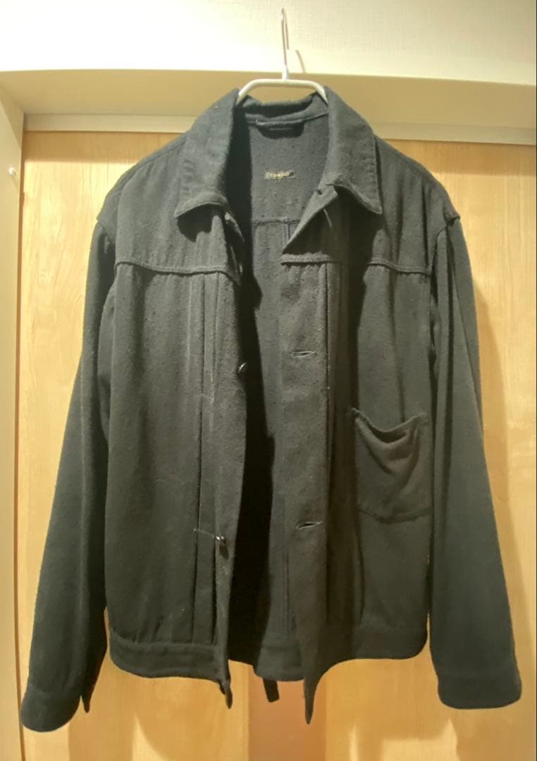 【COMOLI】シルクネップTYPE-1ST（black）size1 24SS