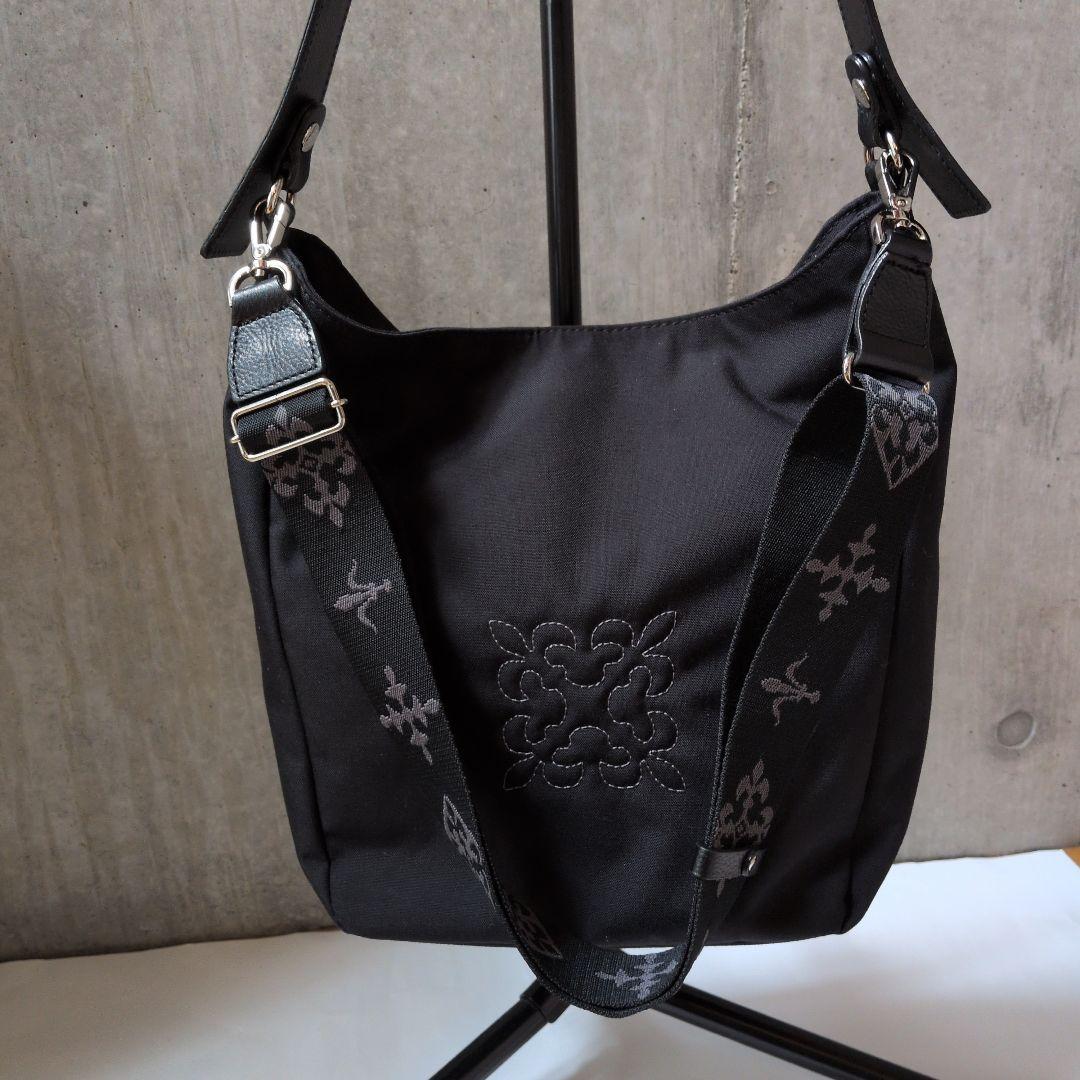 russet　ラシット　ナイロン2wayミニトートバック　ブラック