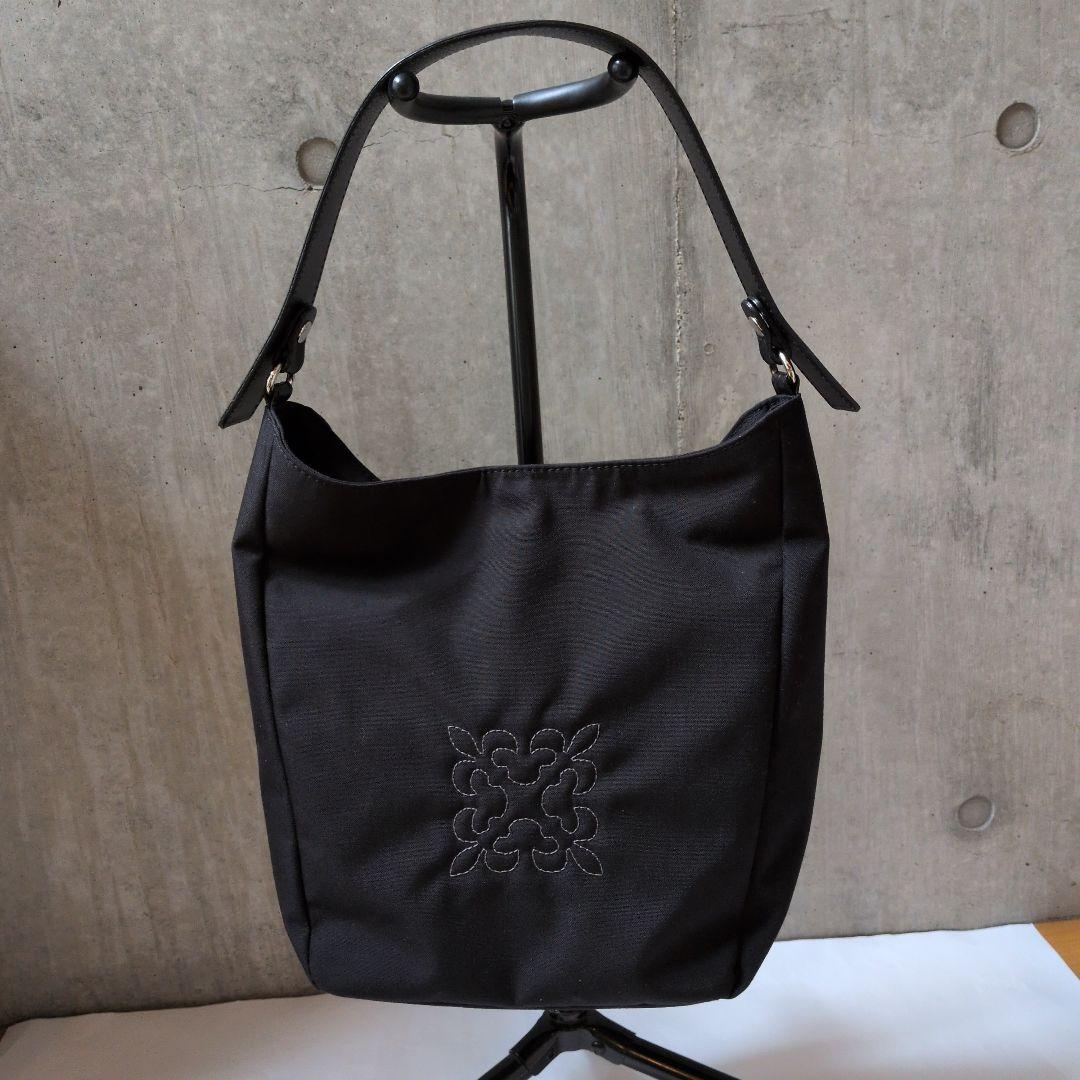 russet　ラシット　ナイロン2wayミニトートバック　ブラック