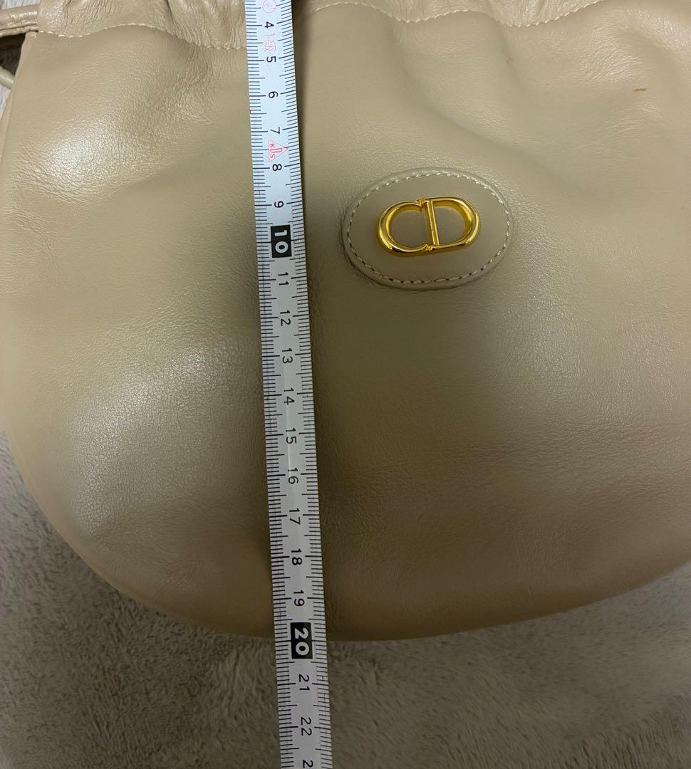 【クリスチャンディオール】レザーショルダーバッグ