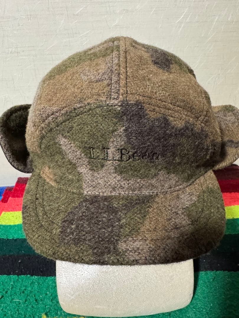 極美品 L.L.Bean エルエルビーン フライトキャップ 迷彩 XLサイズ