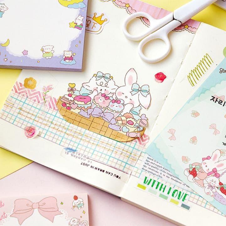 フォロワー様限定185★ラブリー アニマル メモ 10種類セット