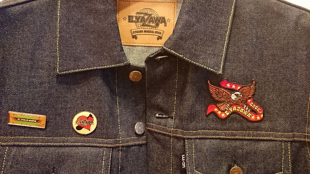 矢沢永吉 Gジャン サイズS ダイヤモンドムーン正規購入品 貴重ワッペンつき