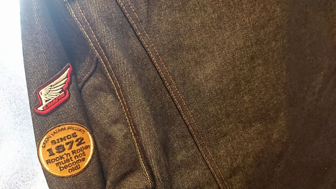 矢沢永吉 Gジャン サイズS ダイヤモンドムーン正規購入品 貴重ワッペンつき