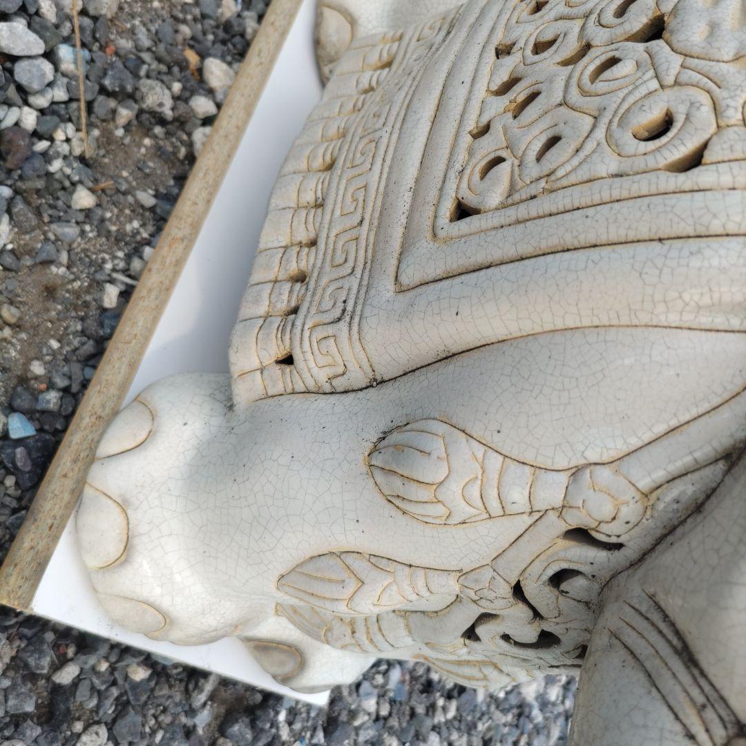 陶器製　象　花台　置物　インテリア アンティーク アジアン　オブジェ