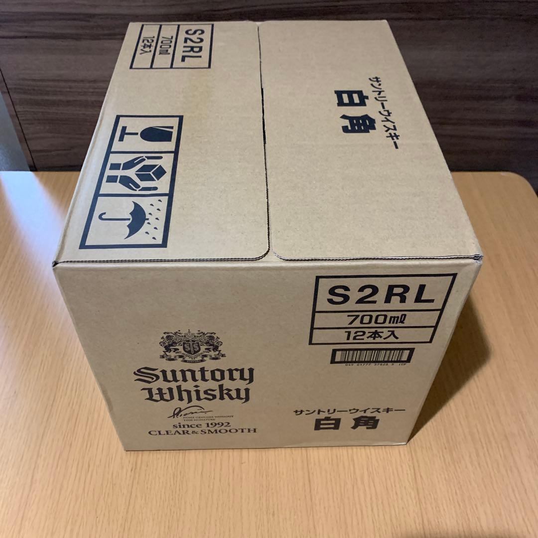 サントリー白角　12本　カートン未開封品