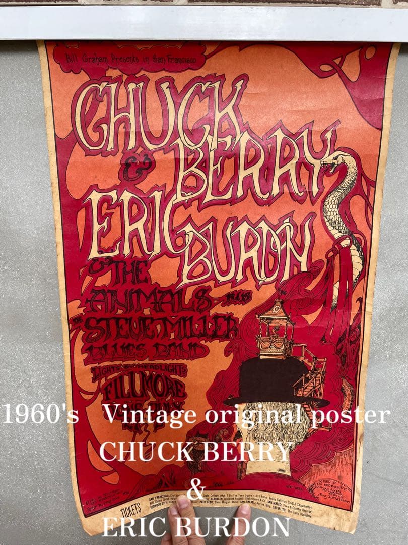 1960's Vintageヴィンテージオリジナルポスター★チャックベリー