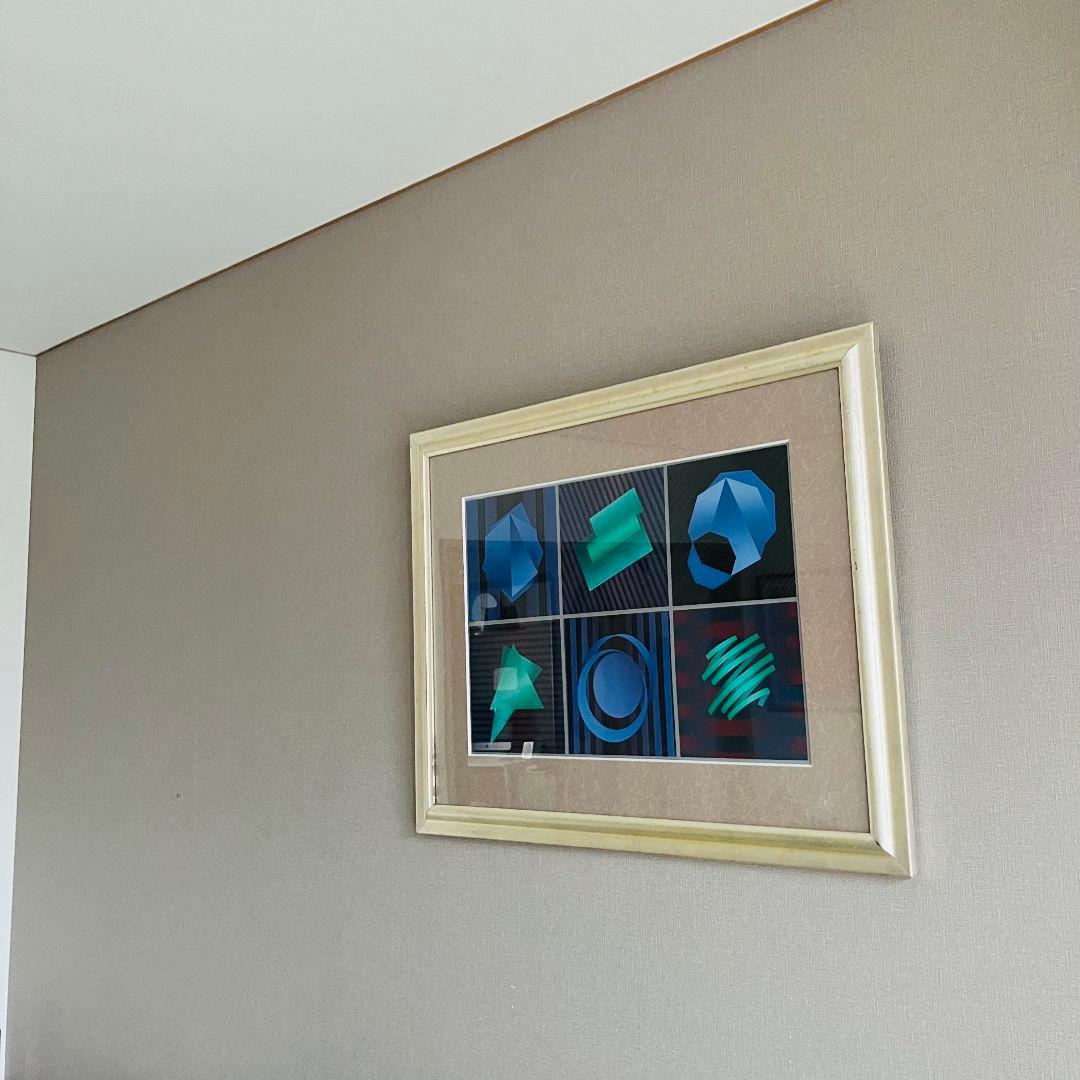 ◉ 80'S 版画 リトグラフ 萄雅彦（どうまさひこ）ポストモダン