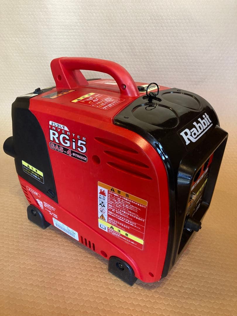 【中古品】マキタ沼津ガス発電機ラビット RGi5カセットガス,プロパンガス兼用