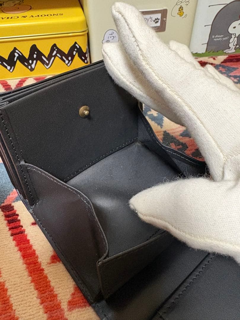 エムピウミッレフォリエクロコダイル１枚革ブラック