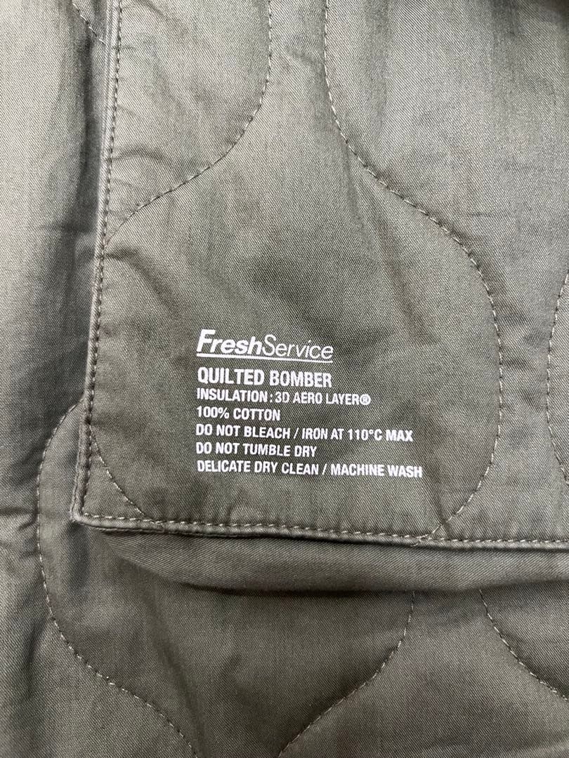 fresh service ボンバージャケット　カーキ　Lサイズ