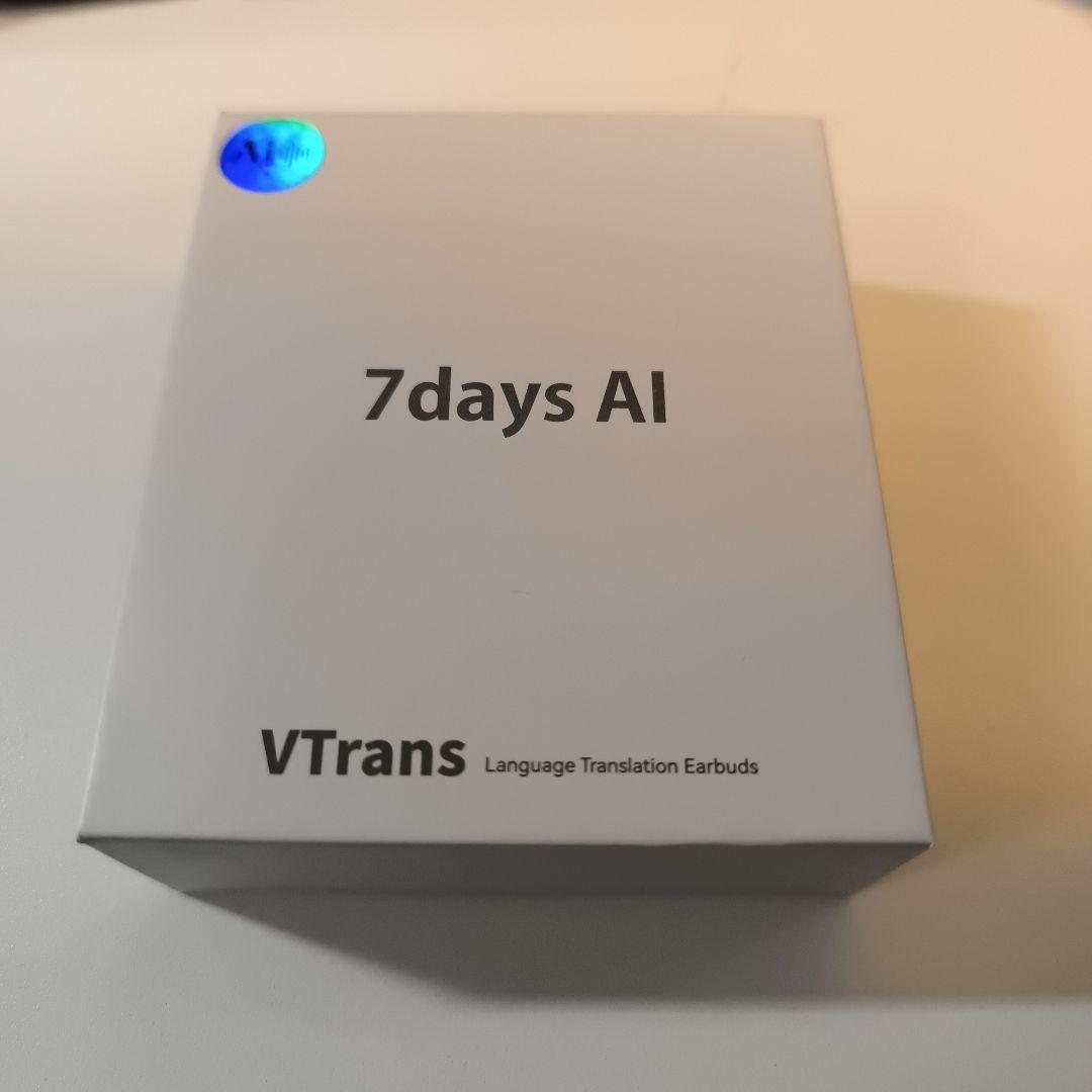 VTrans 7days AI 翻訳 ＆ 通訳 イヤホン　イヤフォン 海外旅行