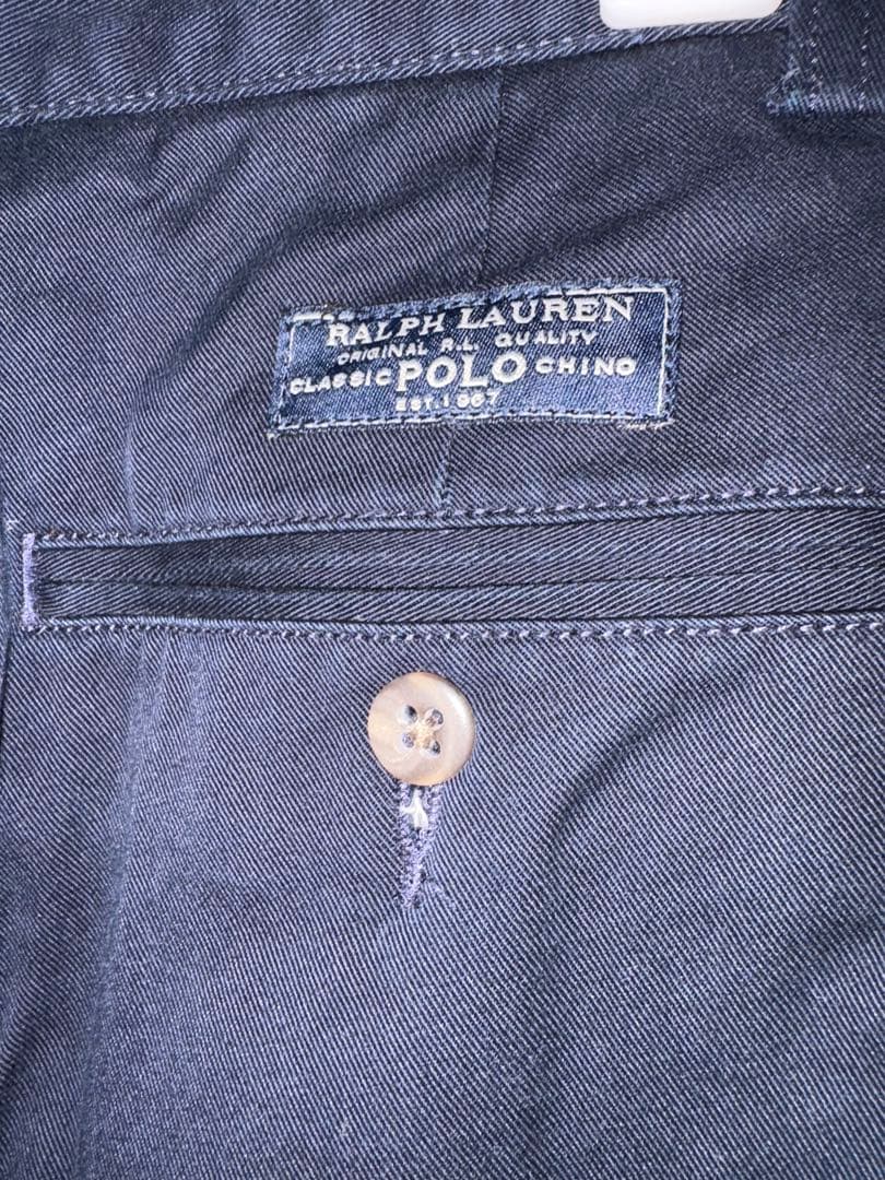 90s ポロラルフローレン アンドリューパンツ チノパン ネイピー 32×32