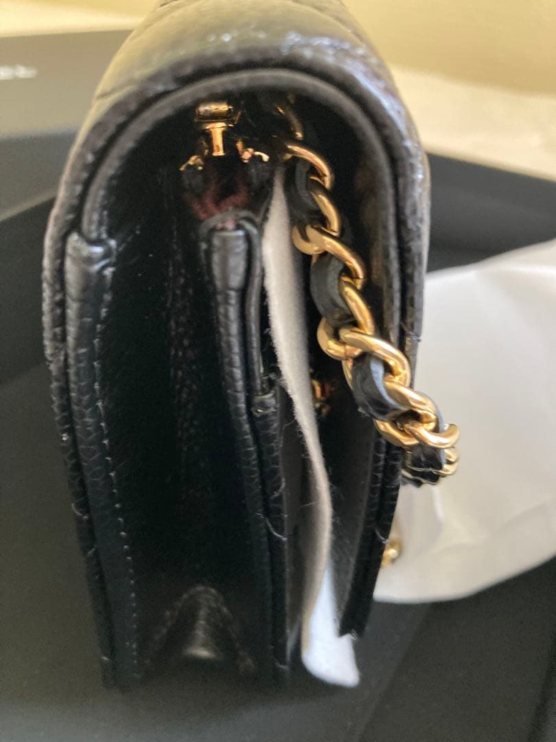 ⭐︎popo⭐︎CHANEL チェーンウォレット　キャビアスキン　新品.未使用