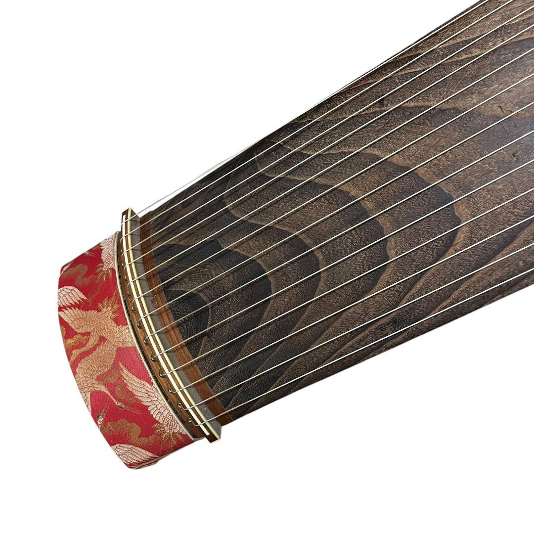 【現状品】琴 すだれ彫 蒔絵 13弦　鳳凰
