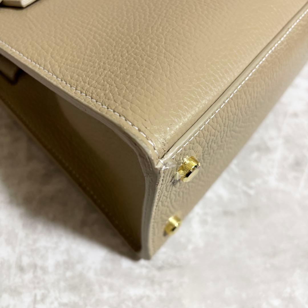 H291 未使用級✨ テディブレイク　ハンドバッグ　2way レザー　チャーム