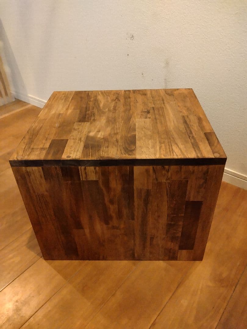 木製　ハンドメイド　オーダー　コの字　シェルフ　ラック　踏み台　サイドテーブル