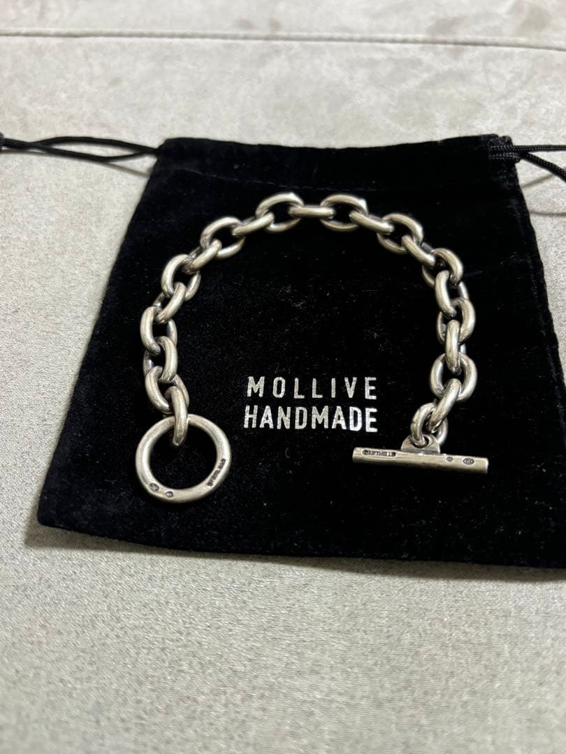 MOLLIVE ハンドメイド チェーンブレスレット