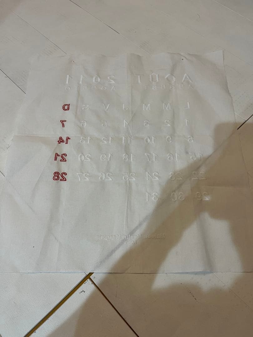 希少　Martin Margiela カレンダー　布　13番　インテリア