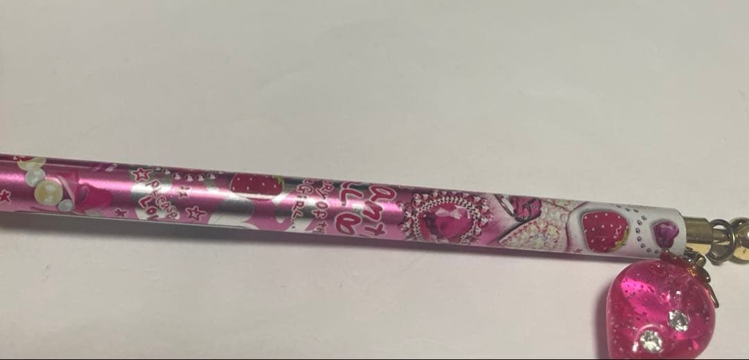 平成レトロ チャーム付きシャープペン いちご