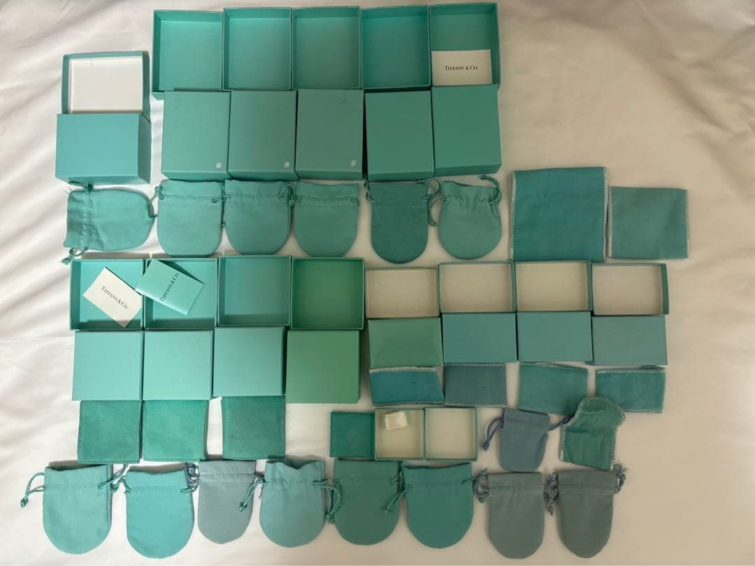 【正規品　中古】ティファニー空箱15点　保存袋26店計41点　おまとめ