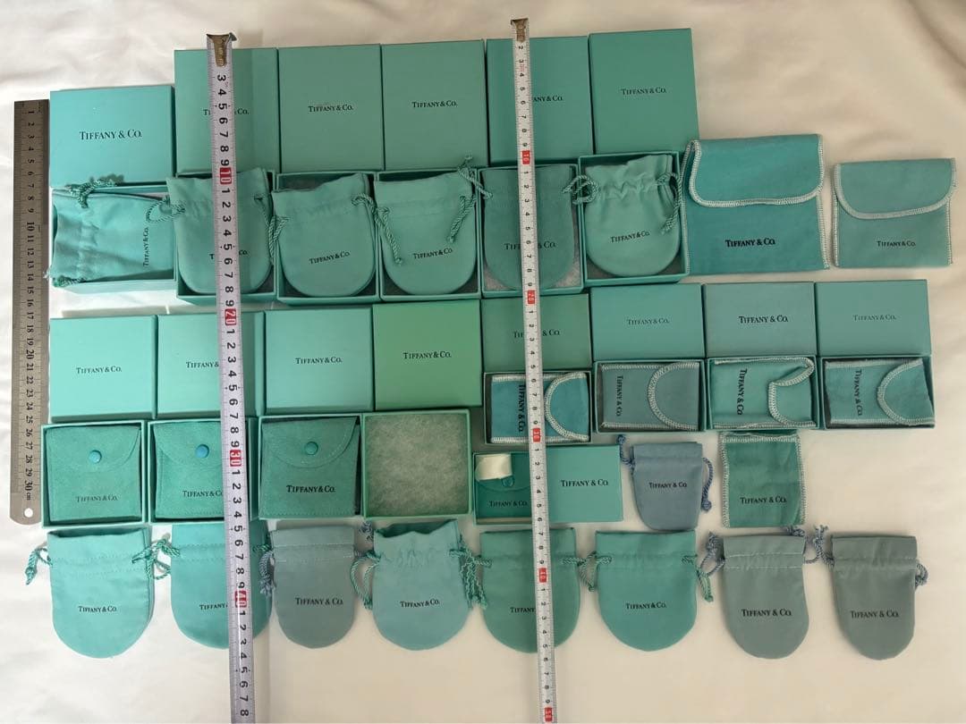 【正規品　中古】ティファニー空箱15点　保存袋26店計41点　おまとめ