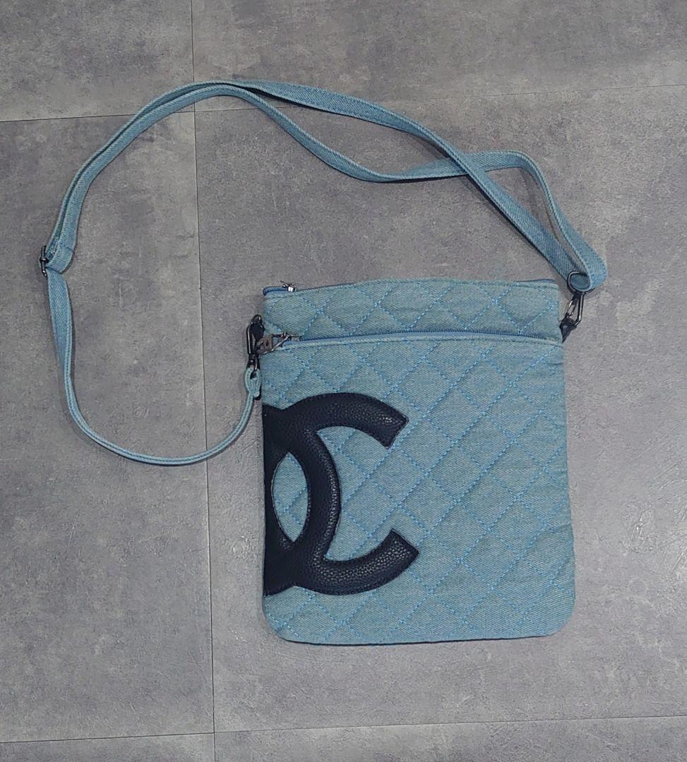 CHANEL　シャネル　ノベルティ　バッグ　ショルダー　デニム　斜めがけ可能