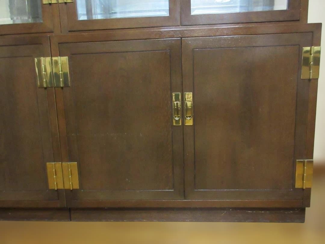 カリモク　最高峰　domani 　モーガントン　ガラス扉付きキャビネット　右側