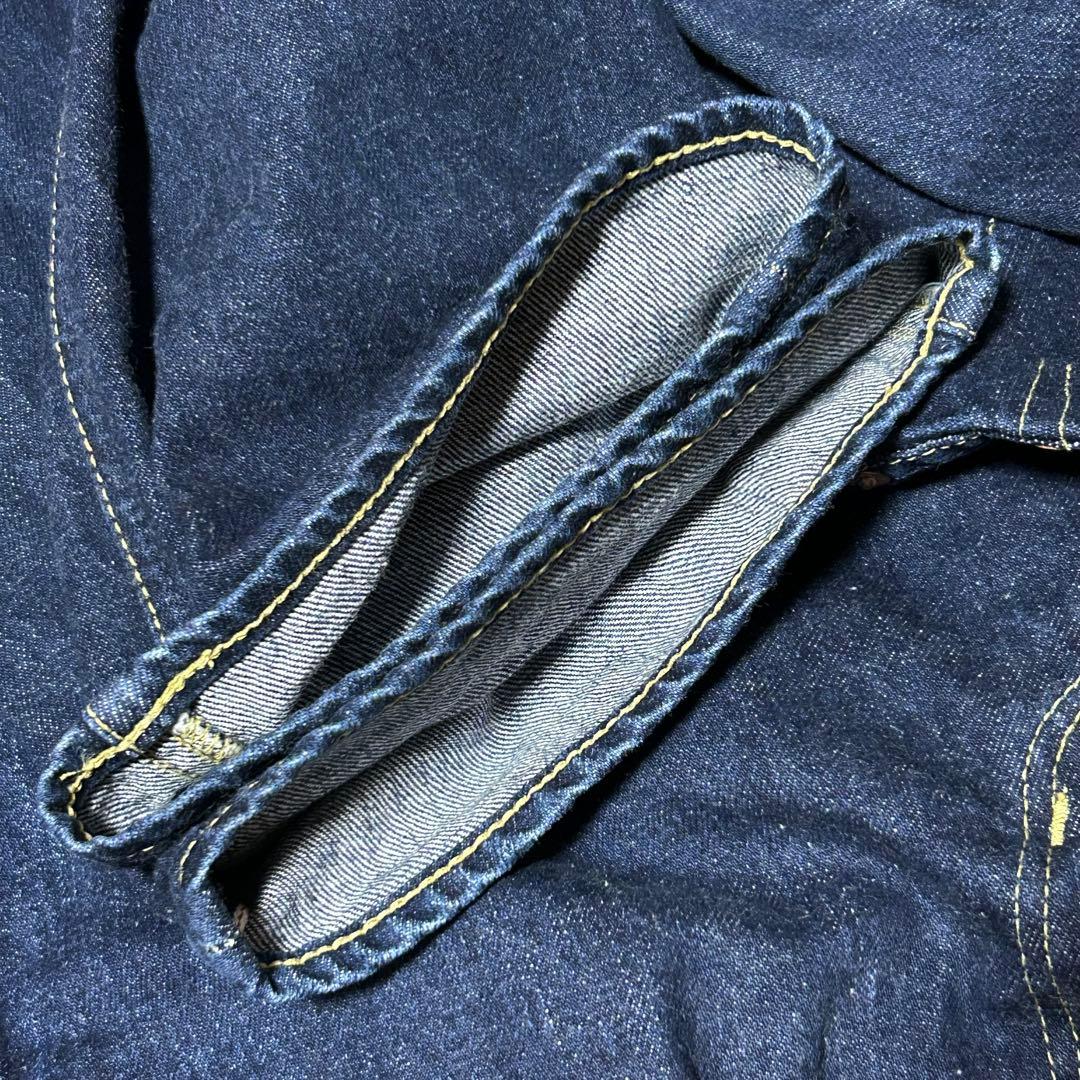 ガンリュウサルエルデニムパンツSセルビッチ赤耳コムデギャルソン日本製古着